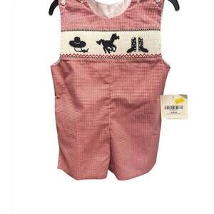 NEW RUTH AND RALPH boys texas tech raiders benjamin jon jon romper in red